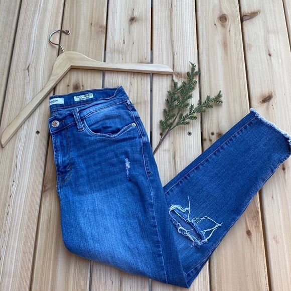 Kensie Jeans Distressed Jeans-Pants - Picture 1 of 12